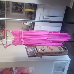 Sparkly Pink High Low Dress